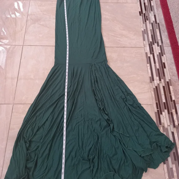 Green teal evening/maternity dress size large - Picture 6 of 9